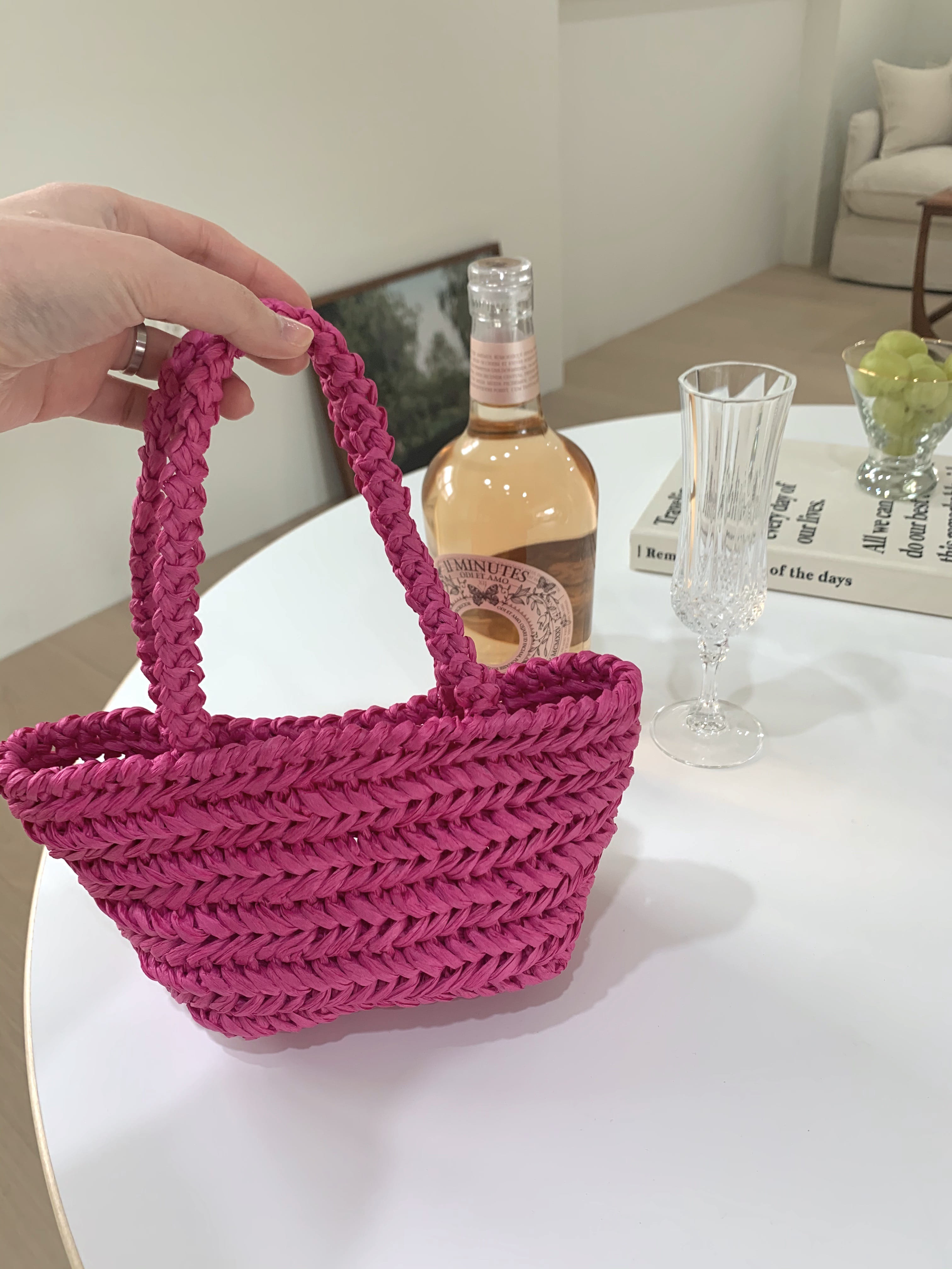 mini aguja bag (pink)