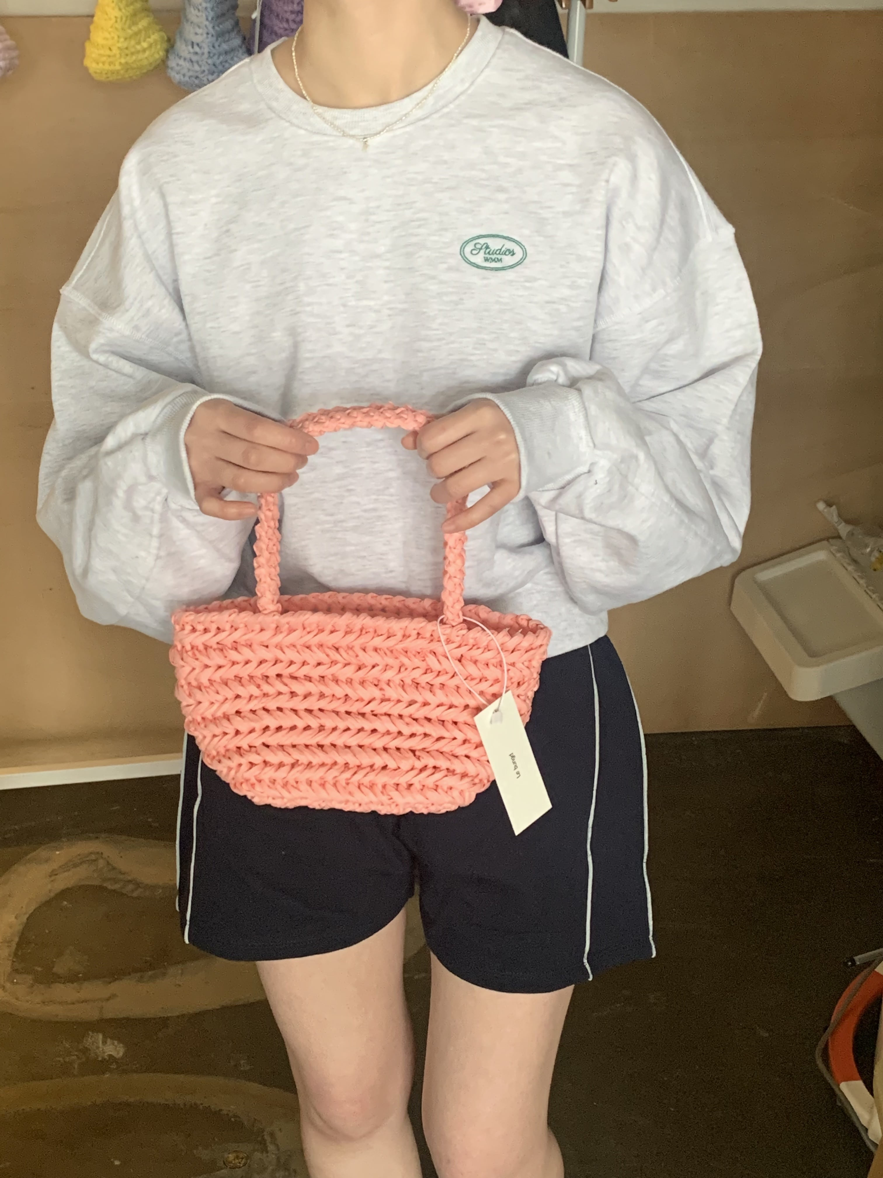 mini aguja bag (coral)